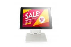 China CE Dual Screen Capacitive Touch Cash Register POS System supplier