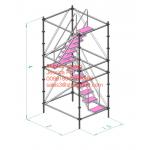 10m portable mobile tower Aluminum Mini Scaffold horizontal pipe for sale