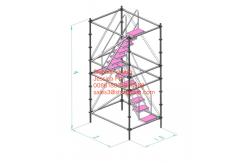 China 10m portable mobile tower Aluminum Mini Scaffold horizontal pipe supplier