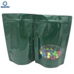 k Glossy 500g Stand Up Pouches With Window for sale