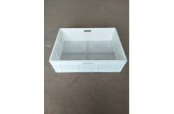China Virgin Polyethylene Reinforcing Anti - Skid Bottom Euro Stacking Containers Loading Capacity 20kg supplier