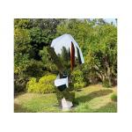 Metal Landscape Modern Stainless Steel Polished Abstract Art Sculpture for sale