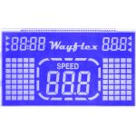 Digit Character Blue Film Lcd Display , Programmable Lcd Display For Running Machine / Sports Machines for sale