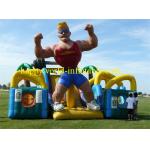 inflatable obstacle course with cover roof , giant inflatable playground , fun city park for sale