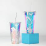 24oz PP Plastic Hologram Coffee Cup Support Customization