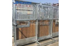China Portal Frame Horse Stall Fronts Hot Galvanized Steel Structure With Bamboo Wood supplier