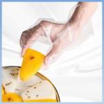 Food Handling Transparent Disposable Polythene Gloves Temperature Resistance for sale
