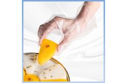 China Food Handling Transparent Disposable Polythene Gloves Temperature Resistance supplier