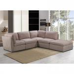 Brown Color Fabric Sectional Sofa Set For Office And Sitting Room for sale