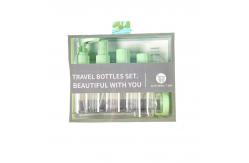 China Convenient Carry 8 Pieces 50ml Travel Bottles Set with Plastic Body Material supplier