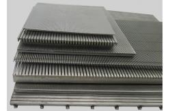 China Flat Weld Johnson Wire Screen Panel, Wedge Wire Wrapped V Slot Screen Plate supplier
