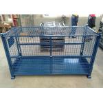 Extended Stillage Lockable Pallet Cages For Lifting Full Wire Mesh 3000Kg for sale