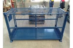 China Extended Stillage Lockable Pallet Cages For Lifting Full Wire Mesh 3000Kg supplier