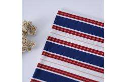 China Plain Soft And Linen Cotton Striped Material Fabric For Polo Shirt supplier