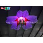 Colorful 1.5m Inflatable Lighting Decoration / Blow Up Hanging LED Flower for sale