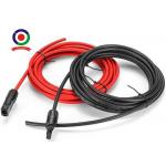 20 Feet 10AWG Single Wire Solar Extension Cable With Female And Male Connectors for sale