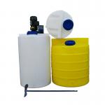 Electric Water Treatment 50 Gallon Mixing Tank Chemical Storage OEM