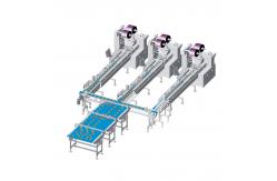 China Full automatic flow wrap food sorting and packing line supplier