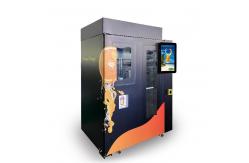 China Freshly Squeezed Orange Juice Vending Machine Credit Card / Coins / Notes Acceptors supplier