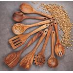 Toxinfree Wooden Kitchen Utensil Set Spoon Set Non Scalding Nonmelting for sale