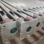 Hongxin Round Shape Hot Roll Steel Galvanized Illumination Lighting Steel Pole