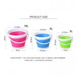 580g 10L Capacity Round Foldable Collapsible Bucket