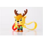 Custom Souvenir Soft PVC Rubber Movie Figure Miniature Attached To Metal Key Chain And Ring for sale
