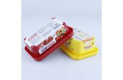 China Tightly Sealed Ice Cream Paper Cup With Lid Degradable Square Takeaway Tubs supplier
