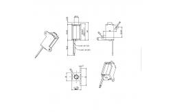 China Micro DC Open Frame Solenoid For Coin Dispenser supplier