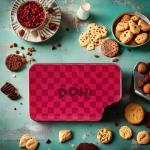 Custom Design Large Size Round Tin Cookies Box Food Grade Round Candy Tin Box Tinplate Metal Tin Box Case For Biscuit for sale