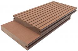 China Engineered Premium Composite Decking WPC Tiles For Patio Porch 25mm supplier