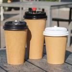 ODM 600ml Paper Boba tea Cups Disposable Hot Beverage Cup for sale