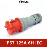 CE IP67 125A  4 Pin Industrial Connector  High Temperature Resistant for sale