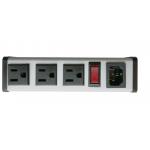 Hardwired 3 Outlets Power Strip Bar Horizontal PDU For Under Cabinet / Kitchen for sale