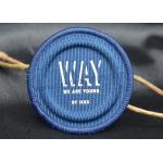 OEKO 5mm Embossed Patches Canvas Woven Label Patch For Swimwear for sale