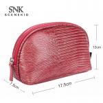 Custom Waterproof Shell Shape Zippered PU Lipstick Makeup Toiletry Bag for sale