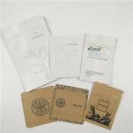 Mini Kraft Paper Cosmetic Pouch Packaging With Zipper Empty Foil Coffee Tea Pill Sachet for sale