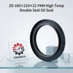 ZD 160×210×21 FKM High Temperature Double Seal Rectangular Combined Skeleton Oil Seal For Heavy Loader Gearbox Wheel Reducer for sale
