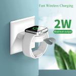 QC3.0 Portable Magnetic Wireless Charger 205KHZ ABS For Iwatch