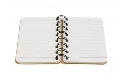 China kraft hard cover offset printing side double spiral bound book printing service supplier