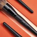 Jessup 1pc Black Ground Round Blender Brush for Powder MUL01