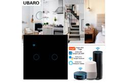 China 240V Smart Zigbee Switch Zigbee Hubs 2 Gang APP Control Remote Light Switch supplier