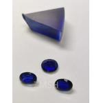 Blue Sapphire Row Gem Fe Ti Doped Kashmir Oceanic Azure Gem Crystal Jewelry for sale