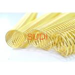 Wire Diameter 2mm 50mm Pitch 4:1 Electroplated Gold Spiral Bound Coil