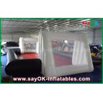 0.55mm PVC Custom White / Black Inflatable Soccer Field Commercial Grade Inflatables for sale