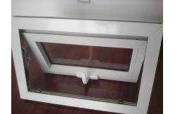 China Heat Insulation PVC Awning Window White UPVC Double Glazed Windows supplier