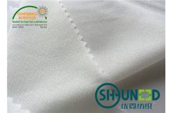 China 100% Polyester Interlining Fabric , 75D * 75D Interlining Material supplier