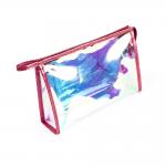 Laser Logo TPU Lady Travel Holographic Cosmetic Bag for sale