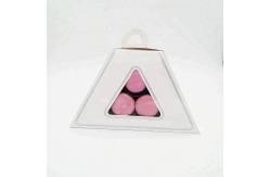 China Macaron Box Packaging Triangle Pyramid Shape Small Cake Packaging Box supplier
