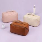 Lightweight Canvas Cosmetic Bag For Women Travel Toiletry Organization Bag for sale